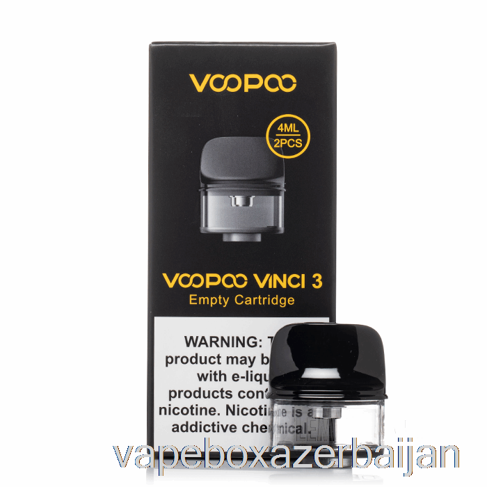 E-Juice Vape Voopoo Vinci 3 Replacement Pods 4mL Refillable Pods